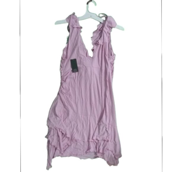 Wild Fable Fit & Flare Dress Light Pink Sleeveless Sz XL NWT - Picture 4 of 5